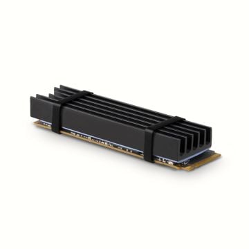 Axagon CLR-M2L10 koelsysteem voor computers M.2 NVMe SSD, SSD (solid-state drive) Koelplaat/radiatoren Zwart 1 stuk(s)