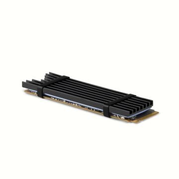 Axagon CLR-M2L3 koelsysteem voor computers M.2 NVMe SSD, SSD (solid-state drive) Koelplaat/radiatoren Zwart 1 stuk(s)