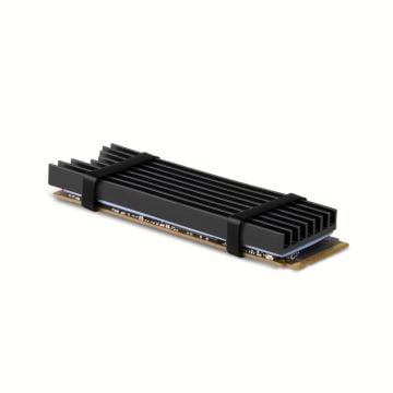 Axagon CLR-M2L6 koelsysteem voor computers M.2 NVMe SSD, SSD (solid-state drive) Koelplaat/radiatoren Zwart 1 stuk(s)