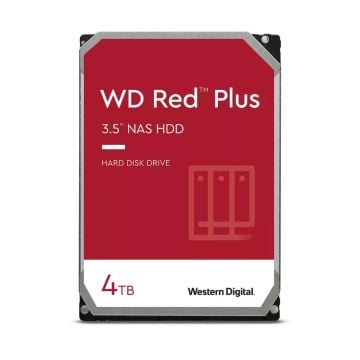 Western Digital Red Plus interne harde schijf 4 TB 5400 RPM 256 MB 3.5" SATA III