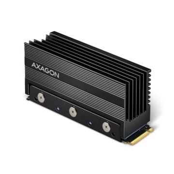 Axagon CLR-M2XL koelsysteem voor computers M.2 NVMe SSD, SSD (solid-state drive) Koelplaat/radiatoren Zwart 1 stuk(s)