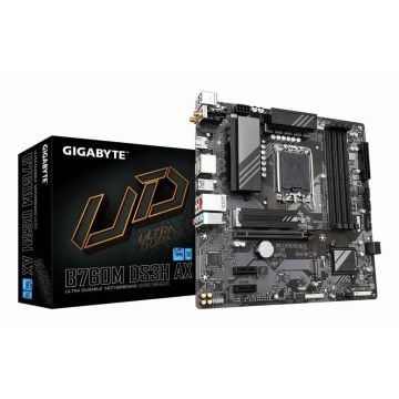 GIGABYTE B760M DS3H AX moederbord Intel B760 Express LGA 1700 micro ATX