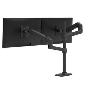Ergotron LX Series LX Dual Stacking Arm, Tall Pole, Matte Black 101,6 cm (40") Zwart Bureau