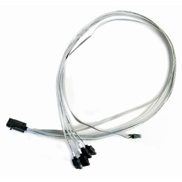 Microsemi ADAPTEC I-HDMSAS-4SATA-SB.8M 0,8 m 6 Gbit/s Grijs