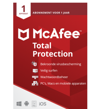 McAfee Total Protection 1-PC 1 year